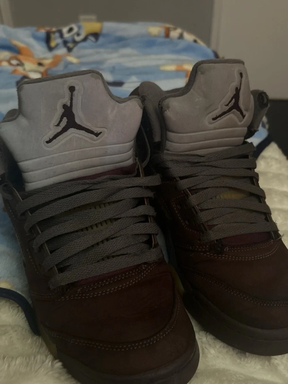 Nike Air Jordan Men’s Burgundy Velvet High-Top Sneakers